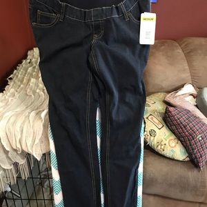 Maternity blue jeans
